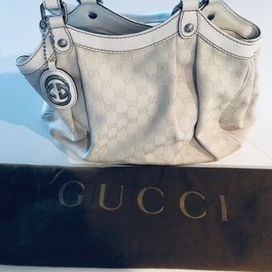 Gucci medium Sukey Tote Winter White